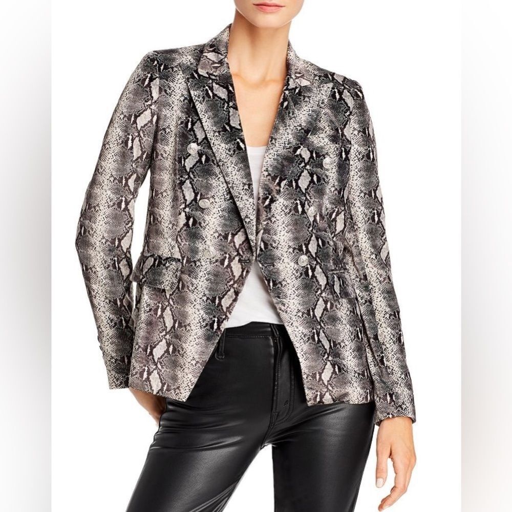 NWOT Generation Love Sasha Snake Print Velvet Blazer